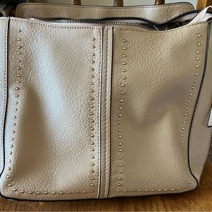 Montana West Handbag, Cream, With A Divider.